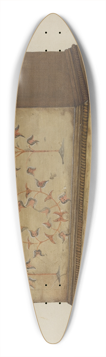 Malcolm Hackney - Pa. German Chest 39.3 inch art pintail longboard deck