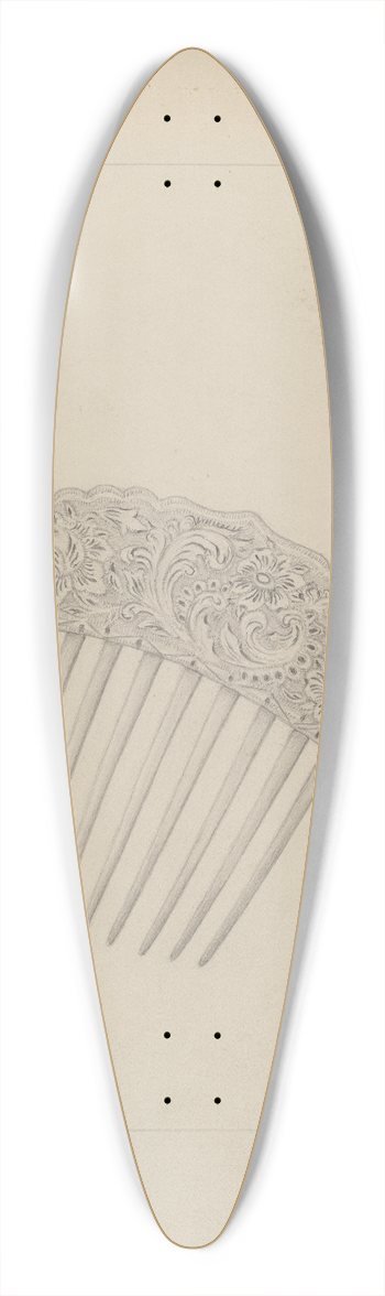 Manuel G. Runyan - Comb 39.3 inch art pintail longboard deck