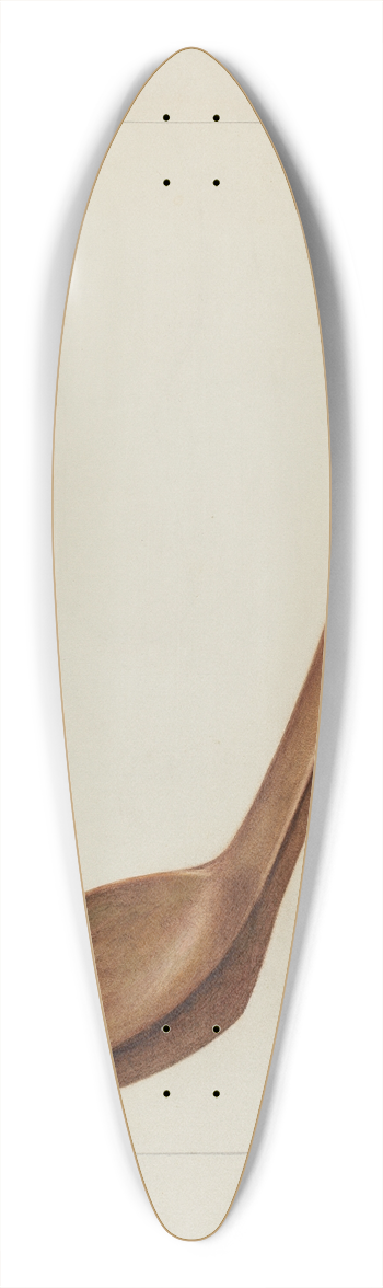 Manuel G. Runyan - Wooden Spatula 39.3 inch art pintail longboard deck