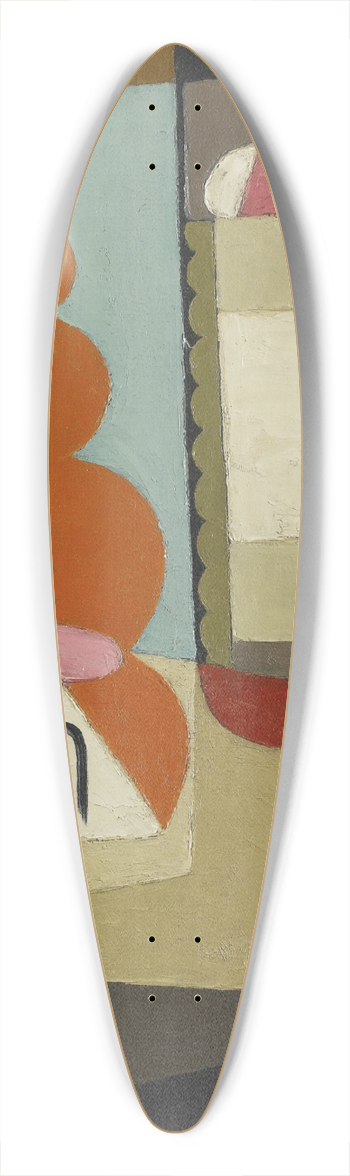 Mara Blanchard - Nature Morte Cubiste 39.3 inch art pintail longboard deck