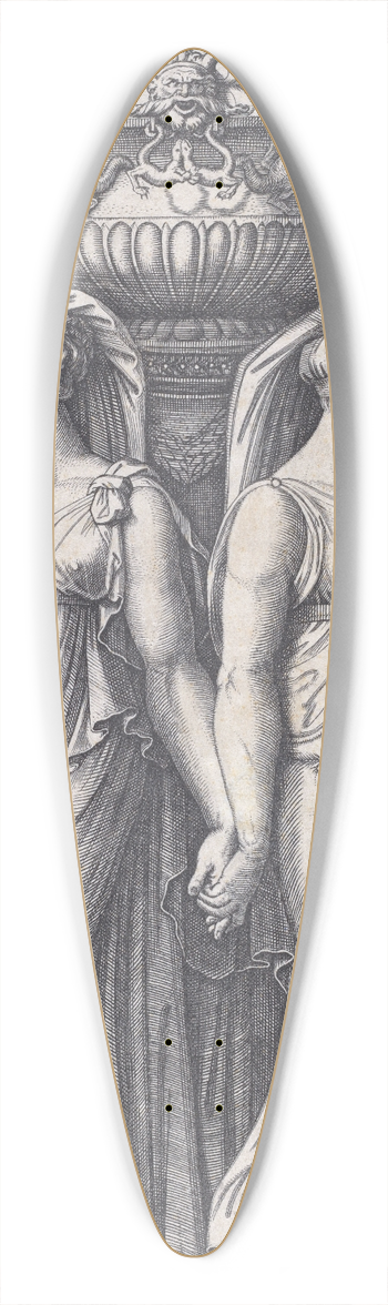 Marcantonio Raimondi - A Censer 39.3 inch art pintail longboard deck