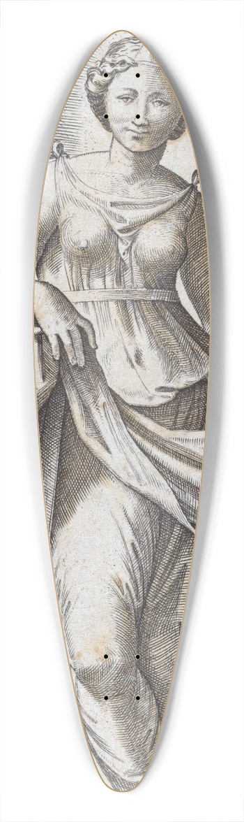 Marcantonio Raimondi - Fortitude 39.3 inch art pintail longboard deck