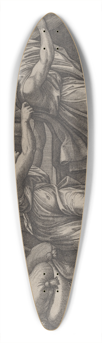 Marcantonio Raimondi - Joseph and Potiphars Wife 39.3 inch art pintail longboard deck
