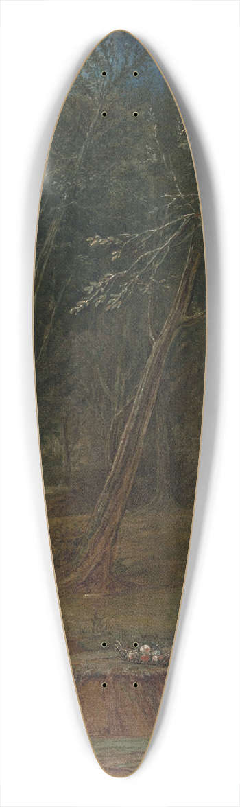 Marcellus Laroon the Younger - Lovers in a glade 39.3 inch art pintail longboard deck