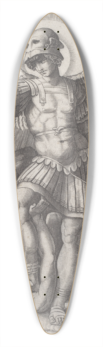 Marco Dente - Saint Michael 39.3 inch art pintail longboard deck