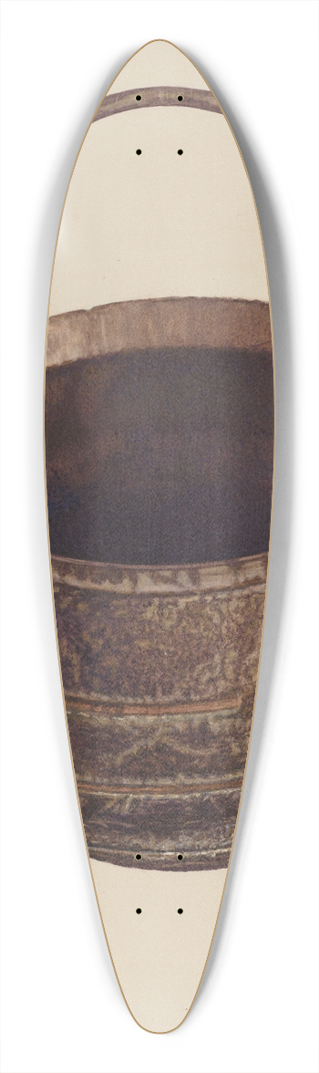 Margaret Golden - Cast Iron Pot 39.3 inch art pintail longboard deck