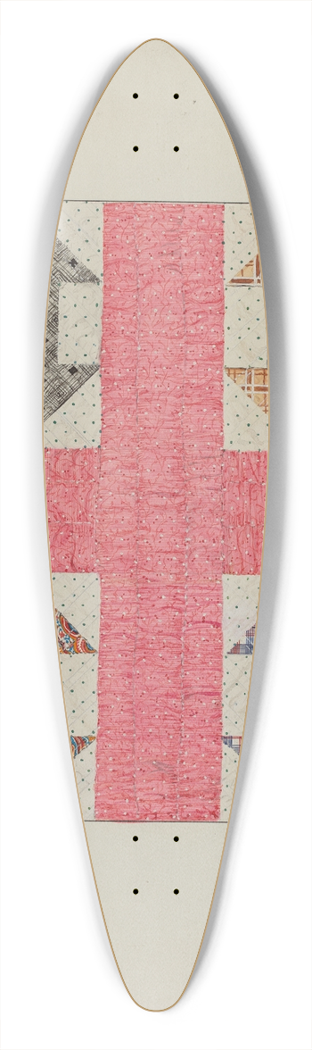 Margaret Linsley - Autographed Quilt 39.3 inch art pintail longboard deck