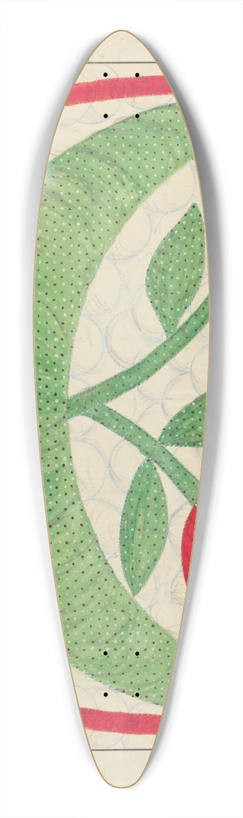 Margaret Linsley - Quilt 39.3 inch art pintail longboard deck