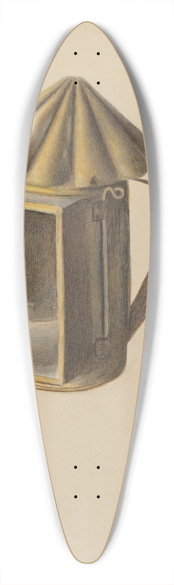 Margaret Stottlemeyer - Brass Lantern 39.3 inch art pintail longboard deck