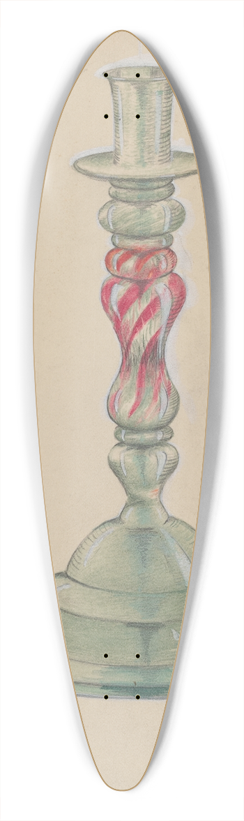 Margaret Stottlemeyer - Candlestick 39.3 inch art pintail longboard deck