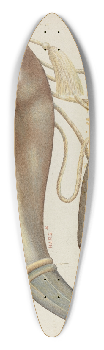 Margaret Stottlemeyer - Powder Horn 39.3 inch art pintail longboard deck