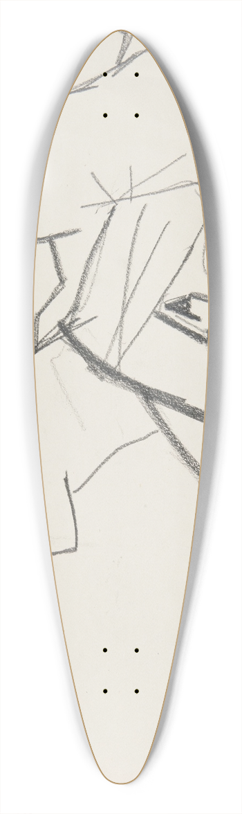 Marian Kopf - onierz 39.3 inch art pintail longboard deck