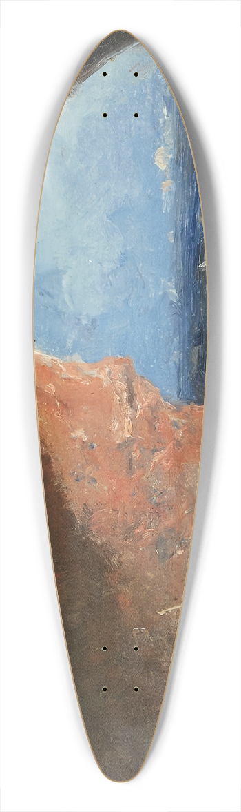 Mariano Fortuny Marsal - Arabs in a Cave by the Sea 39.3 inch art pintail longboard deck