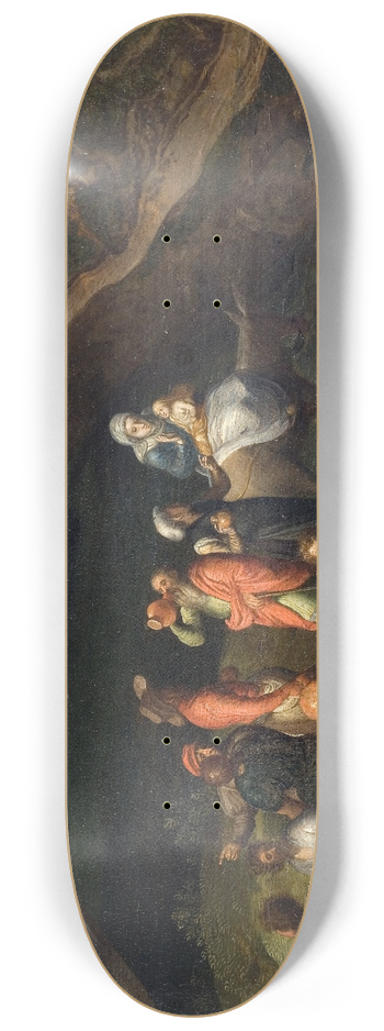 Gillis Mostaert - Landscape with the Holy Family 8.25 inch art skate deck
