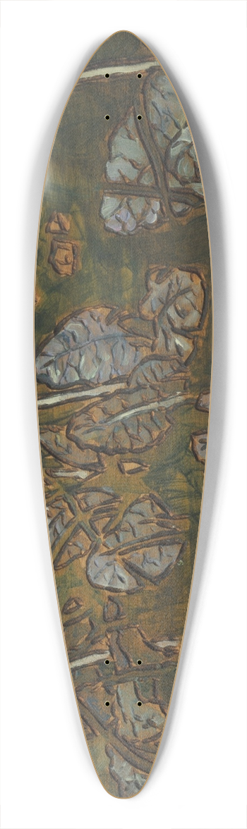 Maria Yakunchikova - Cowslip 39.3 inch art pintail longboard deck