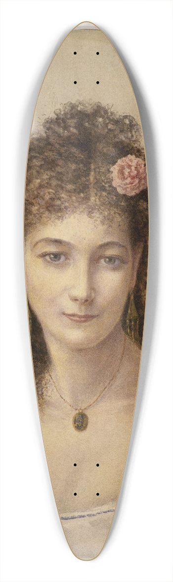 Marie-Dsir Bourgoin - Portrait de Sarah Bernhardt 39.3 inch art pintail longboard deck