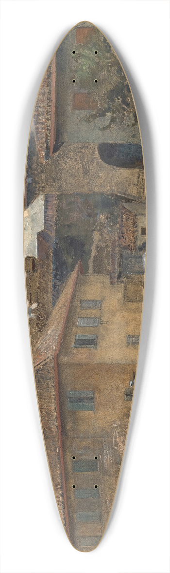 Marie Egner - Duino 39.3 inch art pintail longboard deck
