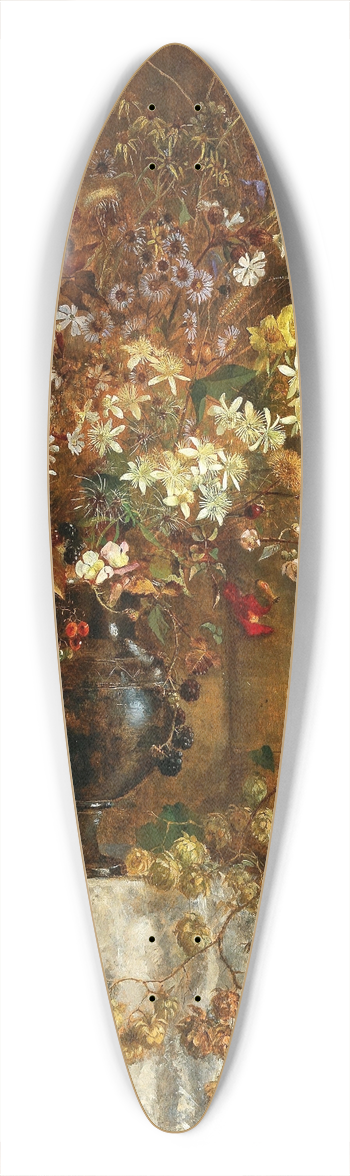 Marie Egner - Indian summer 39.3 inch art pintail longboard deck