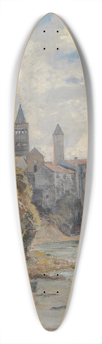 Marie Egner - Motiv von der Insel Rab 39.3 inch art pintail longboard deck