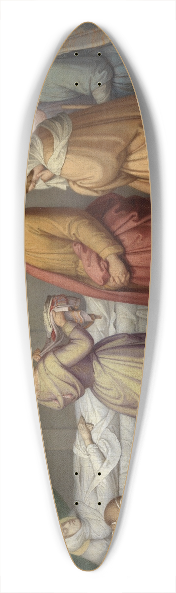 Marie Ellenrieder - Erweckung der Tabitha durch Petrus 39.3 inch art pintail longboard deck