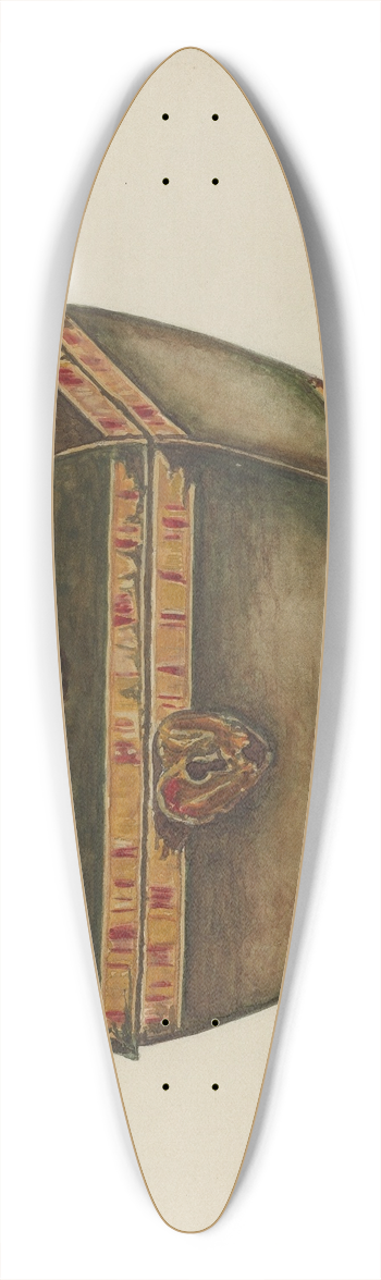 Marie Lutrell - Tea Caddy 39.3 inch art pintail longboard deck