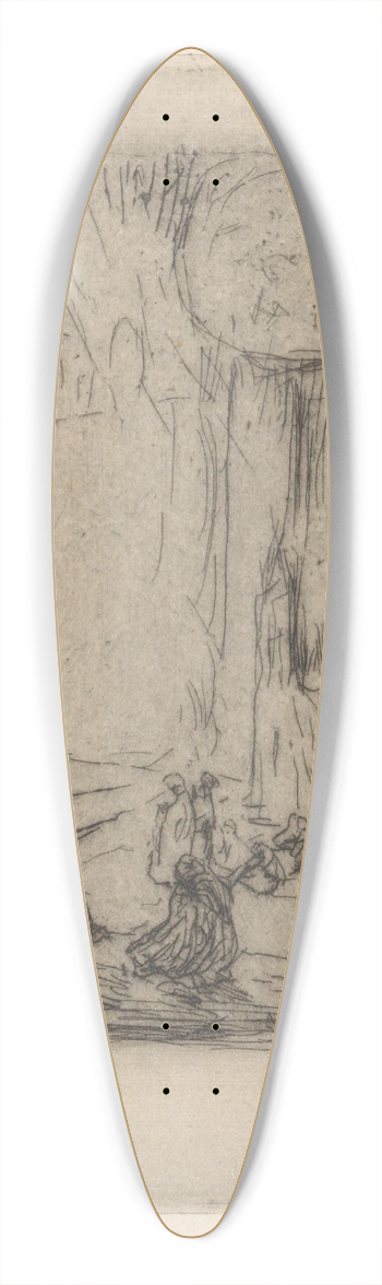 Marius Bauer - Interieur van de Hagia Sophia 39.3 inch art pintail longboard deck