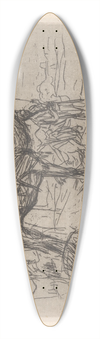 Marius Bauer - Kameel 39.3 inch art pintail longboard deck