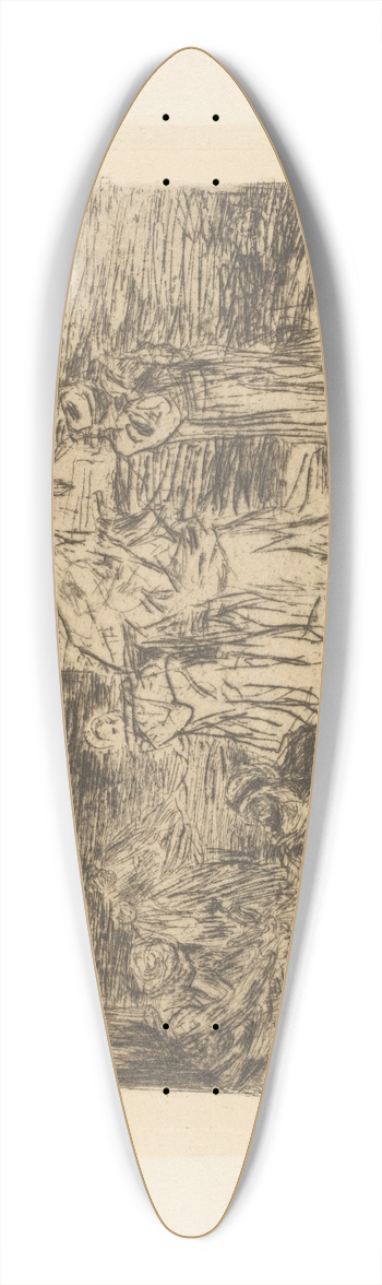 Marius Bauer - Ottomaanse begrafenis 39.3 inch art pintail longboard deck