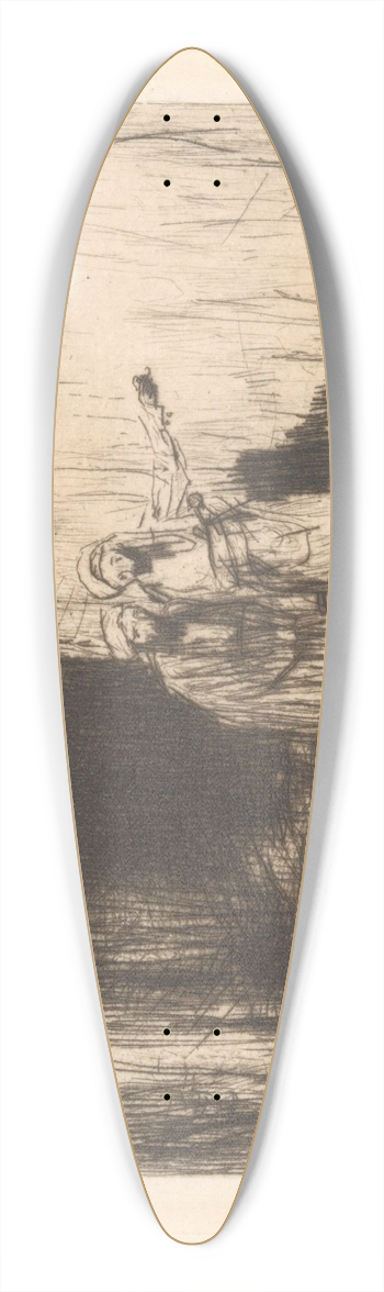 Marius Bauer - Poort in een Ottomaanse stad 39.3 inch art pintail longboard deck