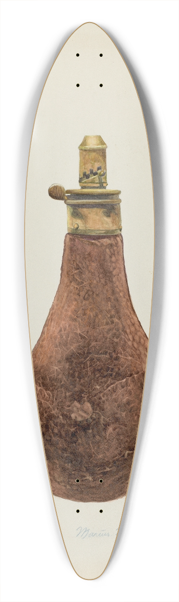 Marius Hansen - Powder Horn 39.3 inch art pintail longboard deck