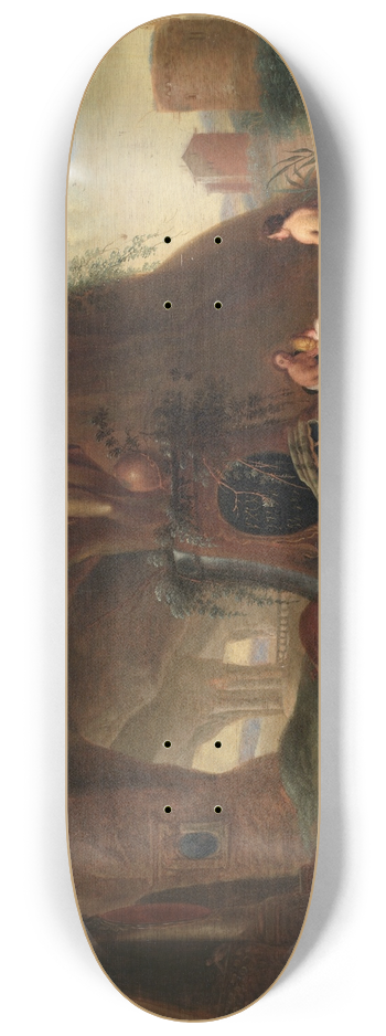 Abraham van Cuylenborch - Nymphs in a Grotto 8.25 inch art skate deck