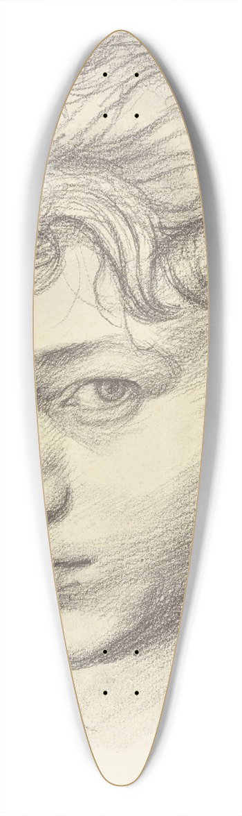 Mark Gertler - Self-Portrait 39.3 inch art pintail longboard deck