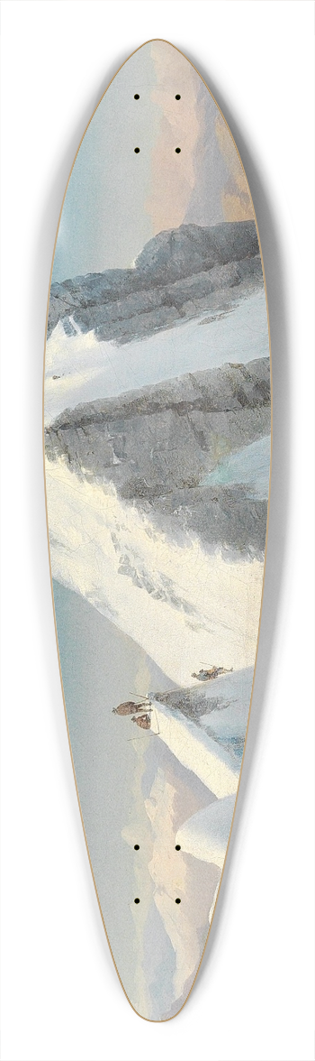 Markus Pernhart - The Grossglockner 39.3 inch art pintail longboard deck