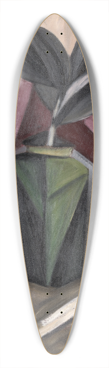 Marsden Hartley - RubberPlant 39.3 inch art pintail longboard deck