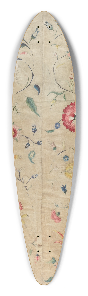 Martha Elliot - Embroidery 39.3 inch art pintail longboard deck
