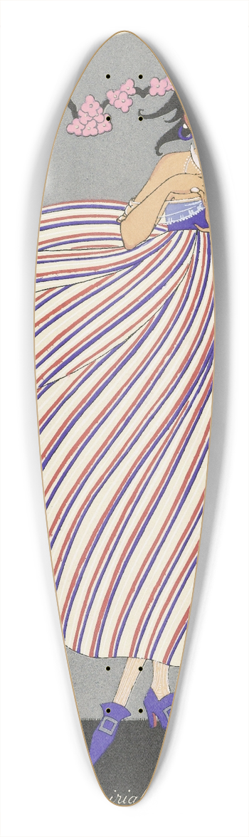 Marthe Romme - Les Douze Mois de lAnne; Prairial 39.3 inch art pintail longboard deck