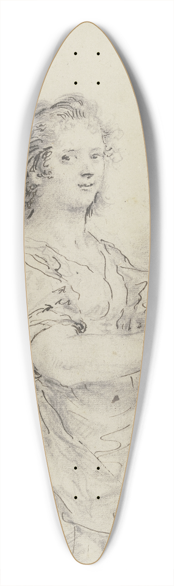 Martin Johann Schmidt - Bildnis eines Mdchens mit Holzzuber 39.3 inch art pintail longboard deck