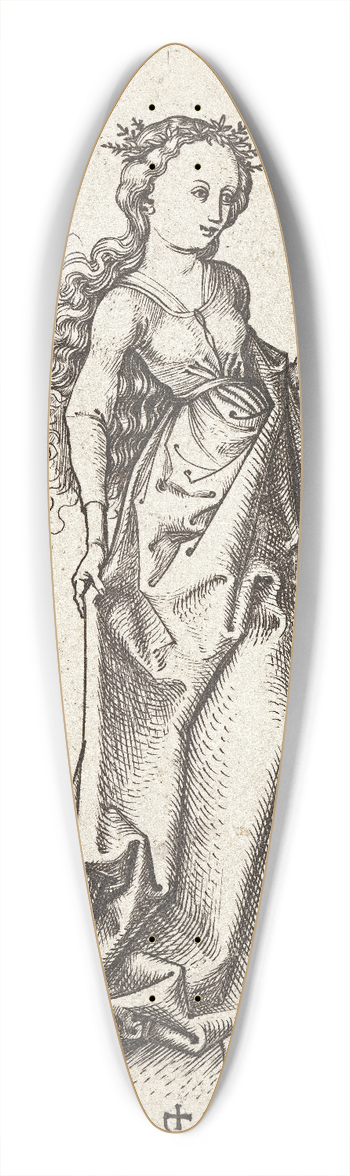 Martin Schongauer - The second wise Virgin 39.3 inch art pintail longboard deck