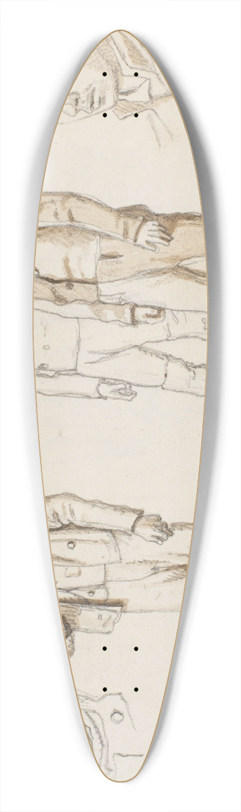 Martinus Rrbye - Fanger fra Forbedringshuset 39.3 inch art pintail longboard deck