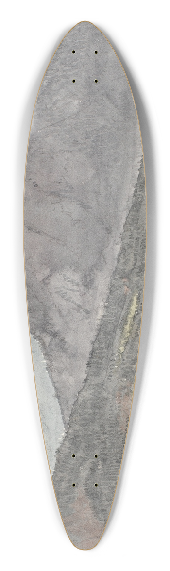 Martinus Rrbye - Fjordlandskab med robd 39.3 inch art pintail longboard deck