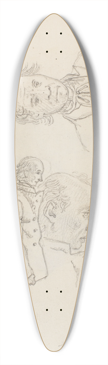 Martinus Rrbye - Studier af fanger fra Forbedringshuset 39.3 inch art pintail longboard deck