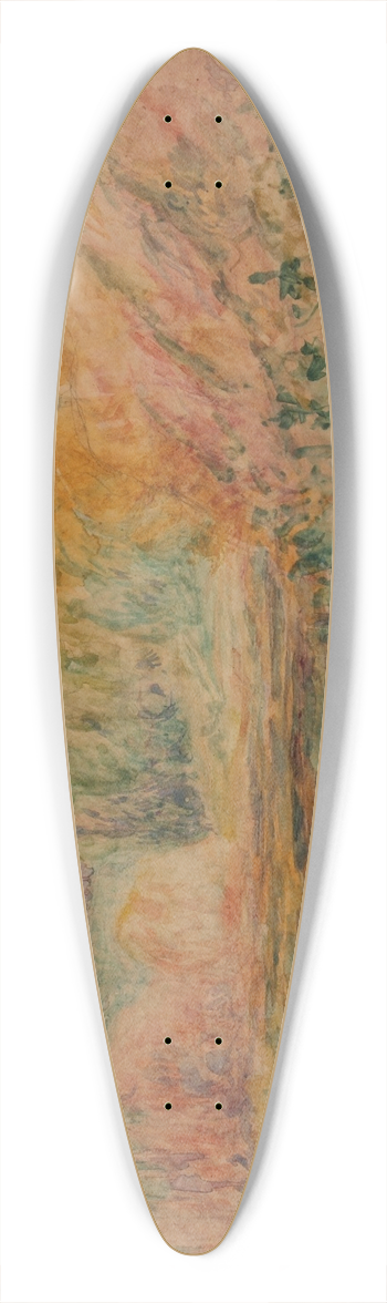 Martn Malharro - Paisaje 39.3 inch art pintail longboard deck
