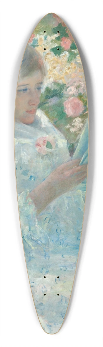Mary Cassatt - On a Balcony 39.3 inch art pintail longboard deck