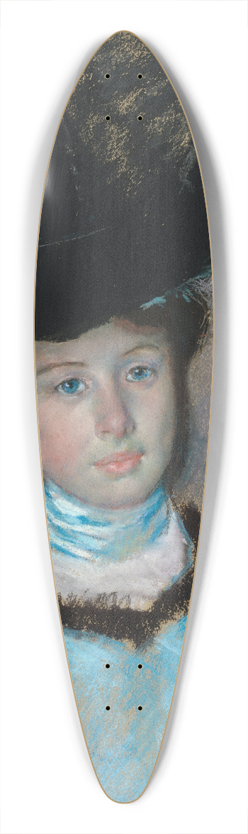 Mary Cassatt - The Black Hat 39.3 inch art pintail longboard deck