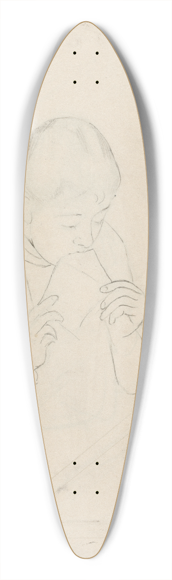 Mary Cassatt - The Letter 39.3 inch art pintail longboard deck