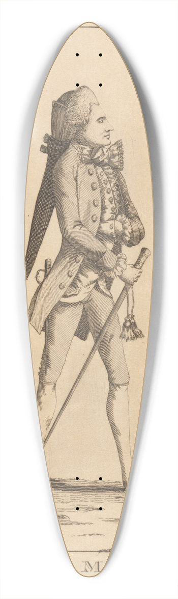 Mary Darly - The Surry 39.3 inch art pintail longboard deck