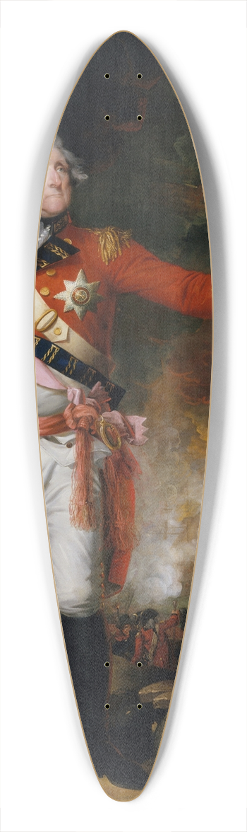 Mather Brown - General George Eliott 39.3 inch art pintail longboard deck