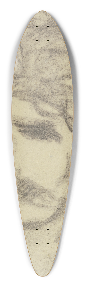 Mathilde Battenberg - Albert Schweitzer. 39.3 inch art pintail longboard deck