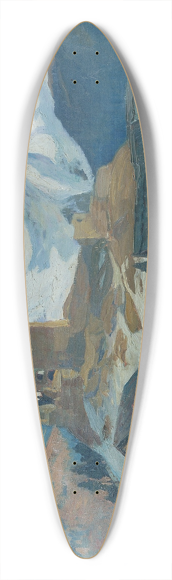 Mathilde Sitta-All - Winter in Ladis (Tirol) 39.3 inch art pintail longboard deck