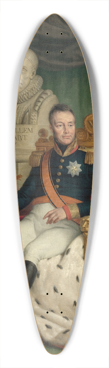 Mattheus Ignatius van Bree - King Willem I 39.3 inch art pintail longboard deck